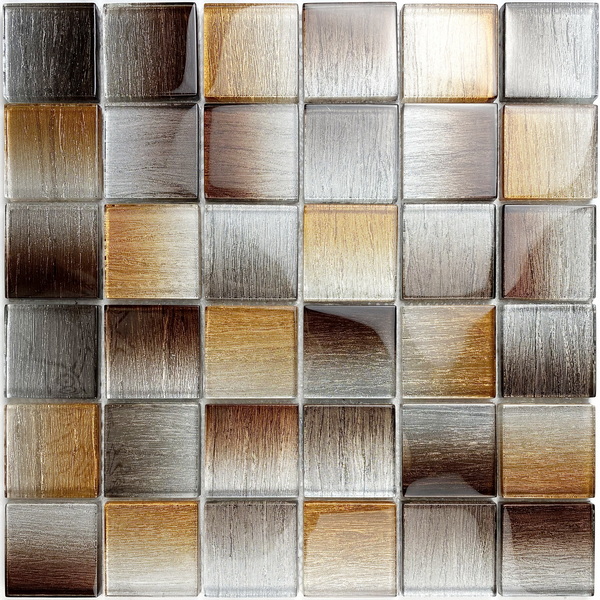 crystal glass mosaic tile, shimmer silk foil glass tile, #wall tile, #bathroom tile, #kitchen tile, #backsplash tile. Impressively durable and no on-going maintenance required. This series of glass tiles are made by Xmosaics Foshan factory, a reliable mosaic tile manufacturer, supplier and exporter.