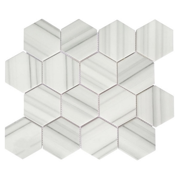 recycled glass mosaic tile 3 inch hexagon tile XRG 3HX309