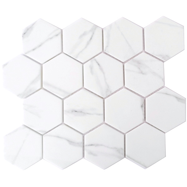 recycled glass mosaic tile 3 inch hexagon tile XRG 3HX311