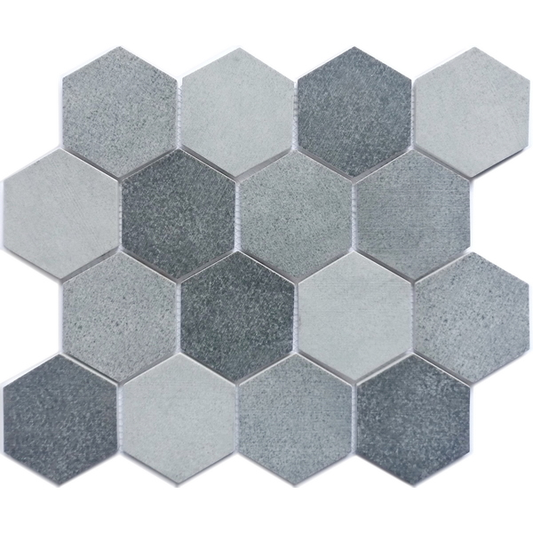 recycled glass mosaic tile 3 inch hexagon tile XRG 3HX878