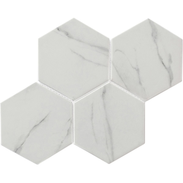 recycled glass mosaic tile 6 inch hexagon tile XRG 6HX740