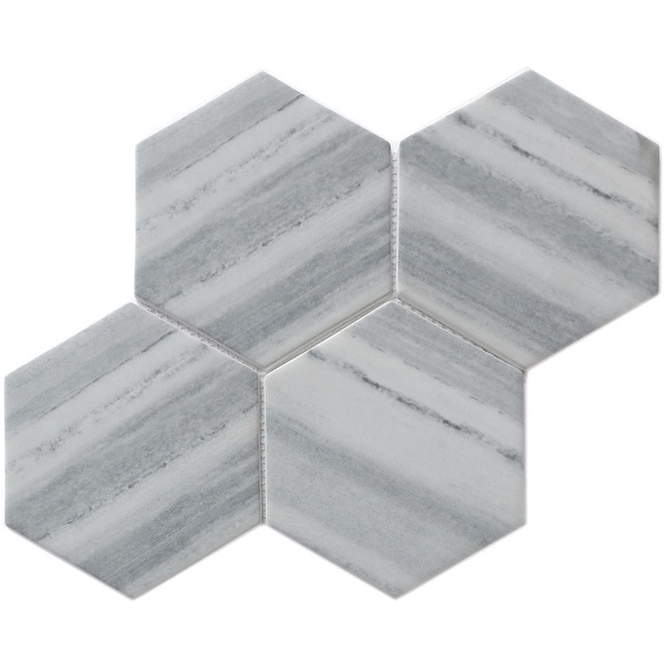 recycled glass mosaic tile 6 inch hexagon tile XRG 6HX746