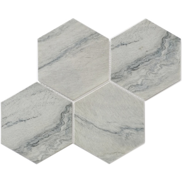 recycled glass mosaic tile 6 inch hexagon tile XRG 6HX834