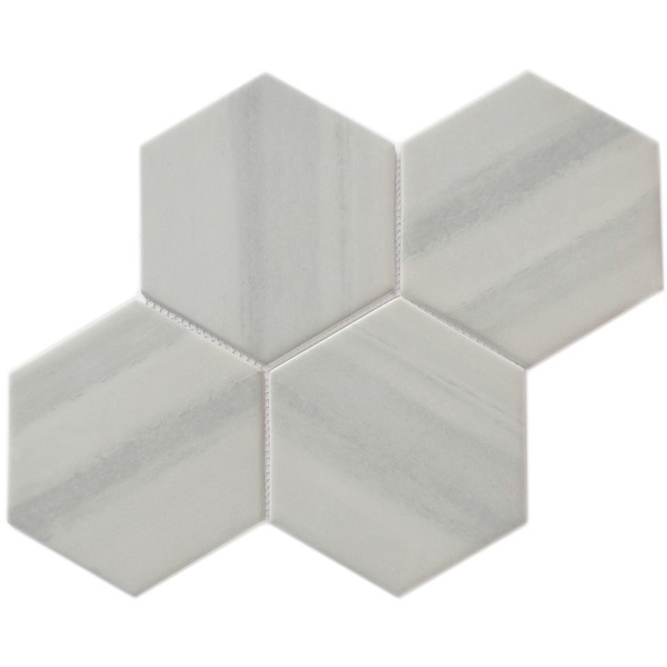 recycled glass mosaic tile 6 inch hexagon tile XRG 6HX838