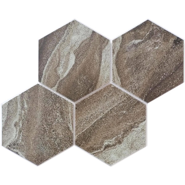 recycled glass mosaic tile 6 inch hexagon tile XRG 6HX868