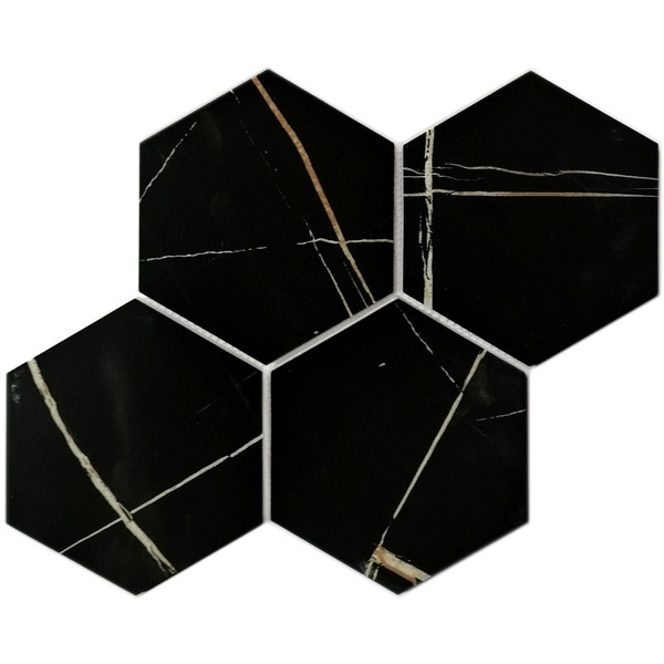 recycled glass mosaic tile 6 inch hexagon tile XRG 6HX869