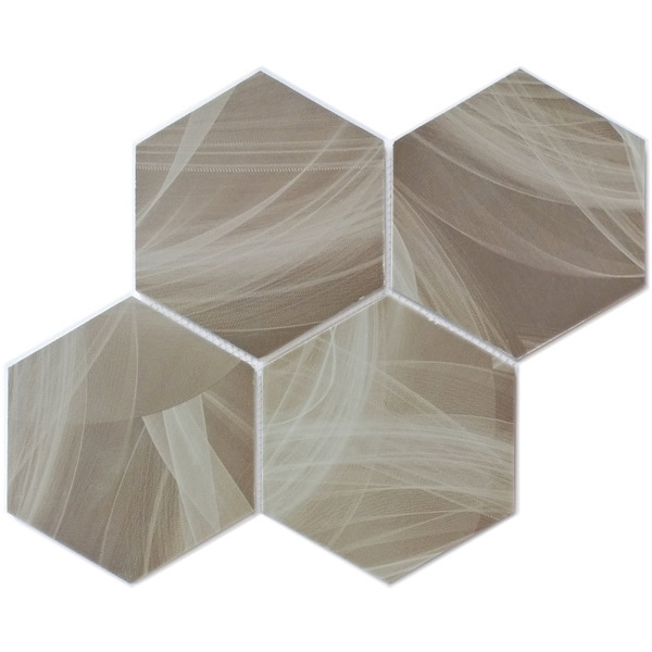 recycled glass mosaic tile 6 inch hexagon tile XRG 6HX882