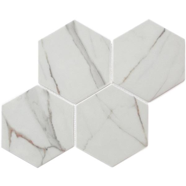 recycled glass mosaic tile 6 inch hexagon tile XRG 6HX887
