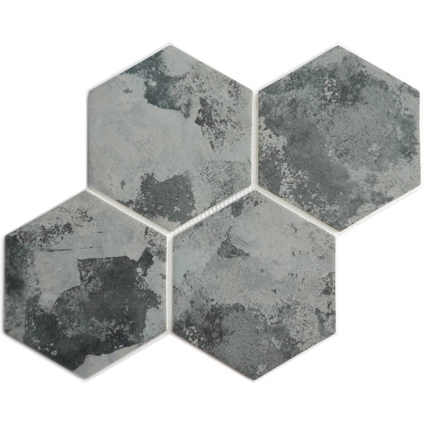 recycled glass mosaic tile 6 inch hexagon tile XRG 6HX889